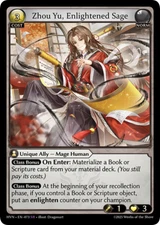 Zhou Yu, Enlightened Sage EN-073 Abyssal Heaven Super Rare Grand Archive TCG