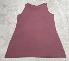 Lori Goldstein Tank Top Blouse Women's XL Pink Sleeveless Stretch LOGO
