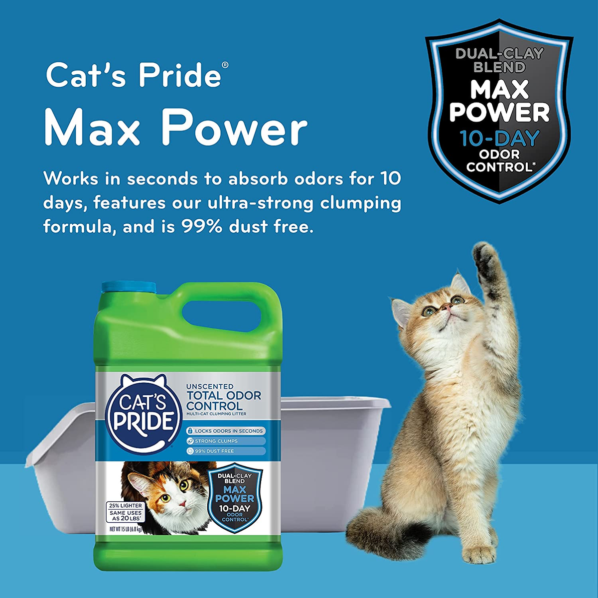 Cat's Pride Max Power Total Odor Control Up to 10 Days Cat Litter