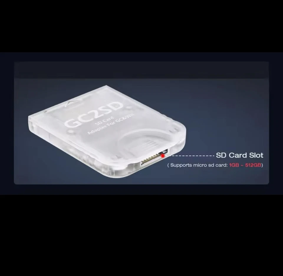 GC2SD Card Adapter Micro SD Card Adapter for Nintendo GameCube Wii Console SD2SP - Image 3 of 4