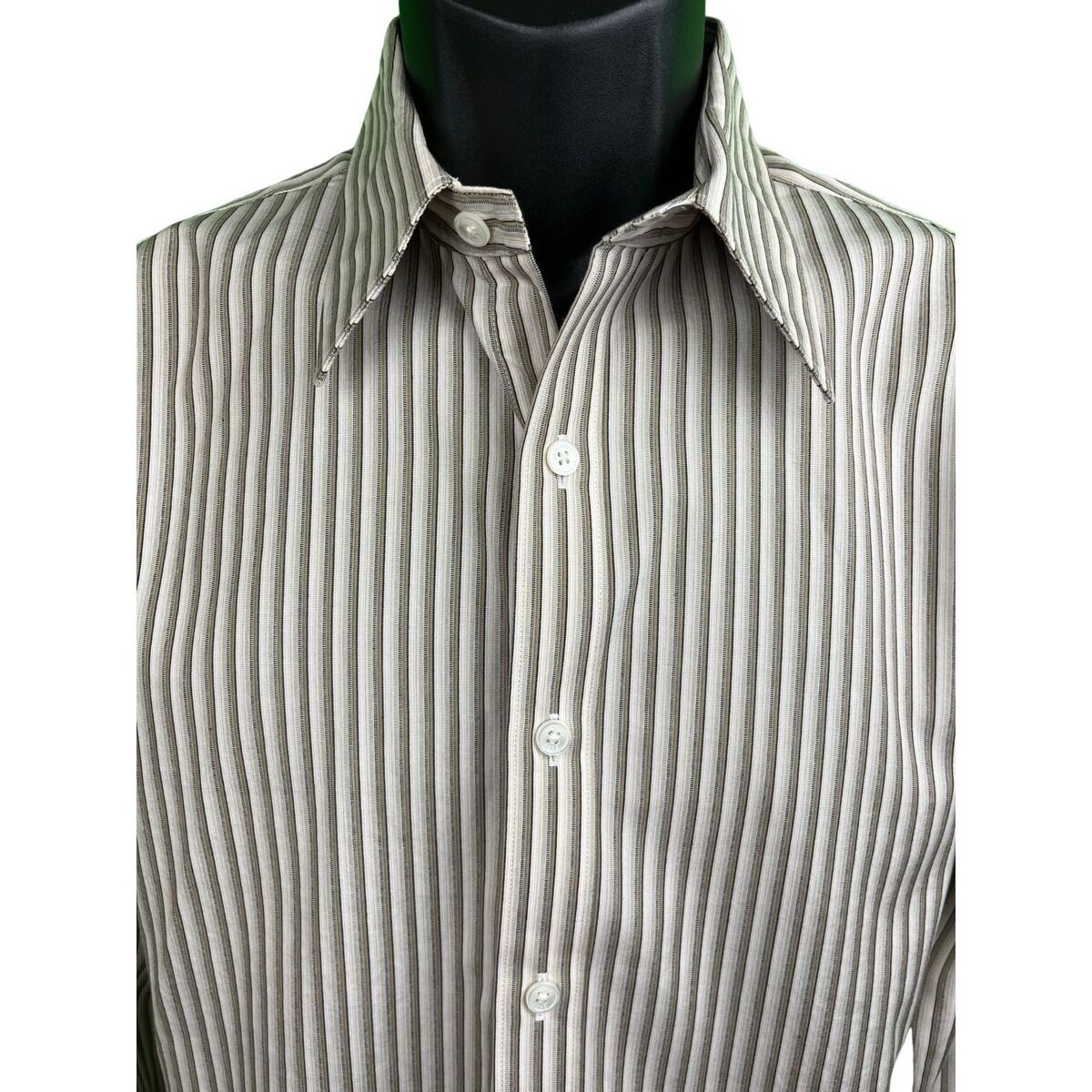 Men's Michael Kors, Long Sleeve Dress Shirt, Tan/White