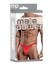 Male Power Satin Bong Thong Red S/M