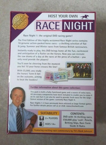 Host Your Own Race Night 1 DVD Racing New Quality Guaranteed Amazing Value - Picture 2 of 7