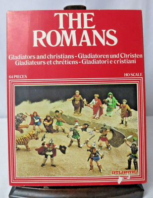 #ad Vintage Atlantic The Romans Gladiators amp; Christian Scale H0 64PCS #1517 Complete $37.99