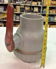 CHEMTROL Model B PVC Ball Valve 4" Slip x Slip Ends