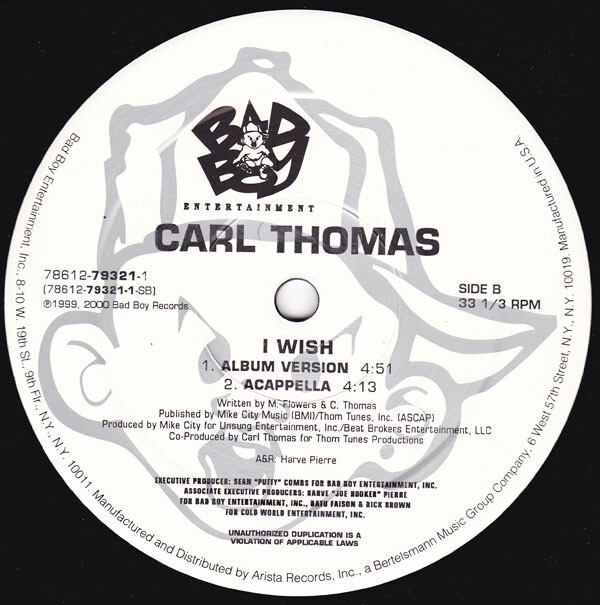 Carl Thomas - I Wish / VG / 12