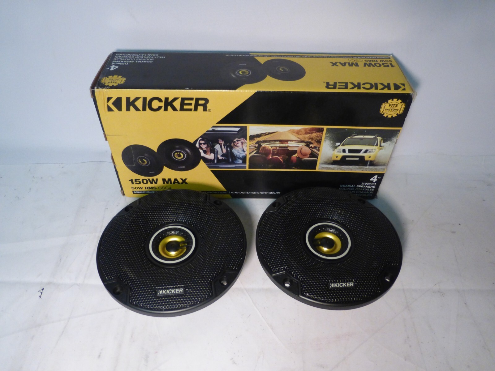 Kicker 46CSC44 Car Audio 4 Coaxial Full Range Stereo Speaker