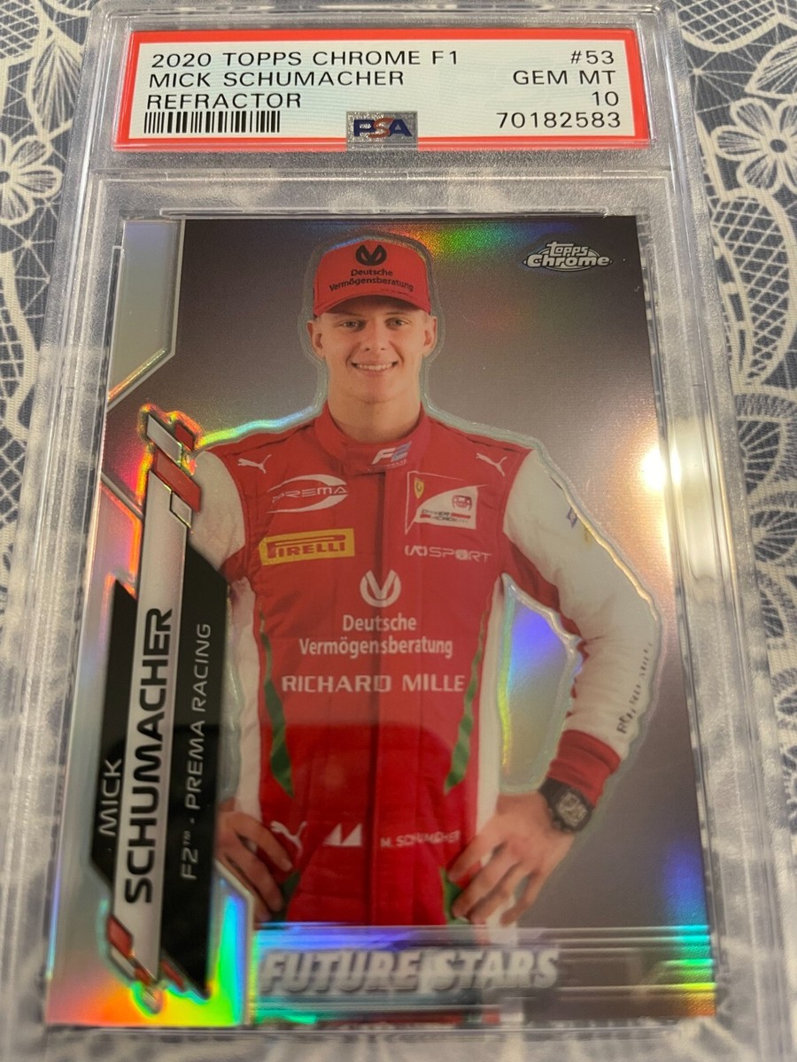 2020 topps chrome MICK Schumacher psa10
