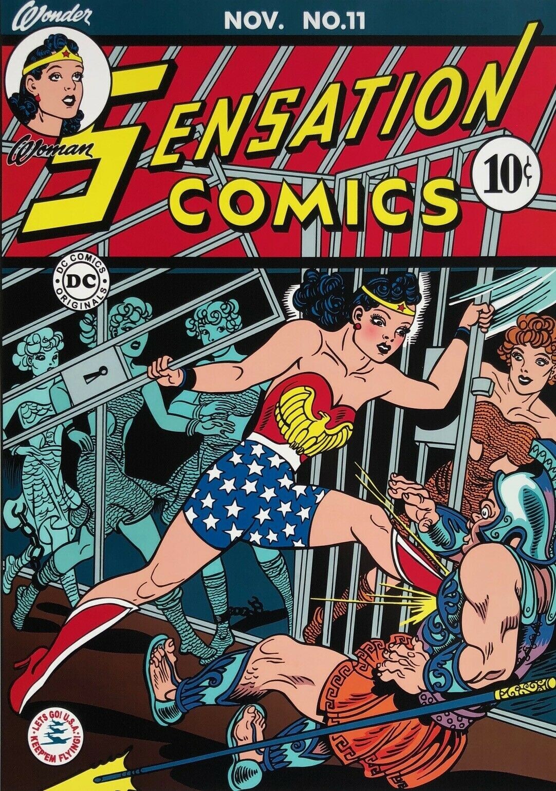 SENSATION COMICS #11 COMIC BOOK COVER 11
