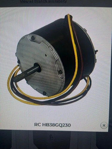 Carrier HB38GQ230 Fan Motor 1/5HP
