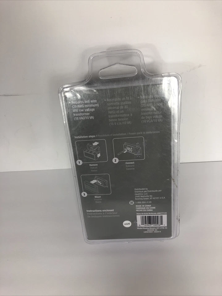 Timbre Utilitech 0077143 2 campanas en acabado blanco Foto 2 de 2