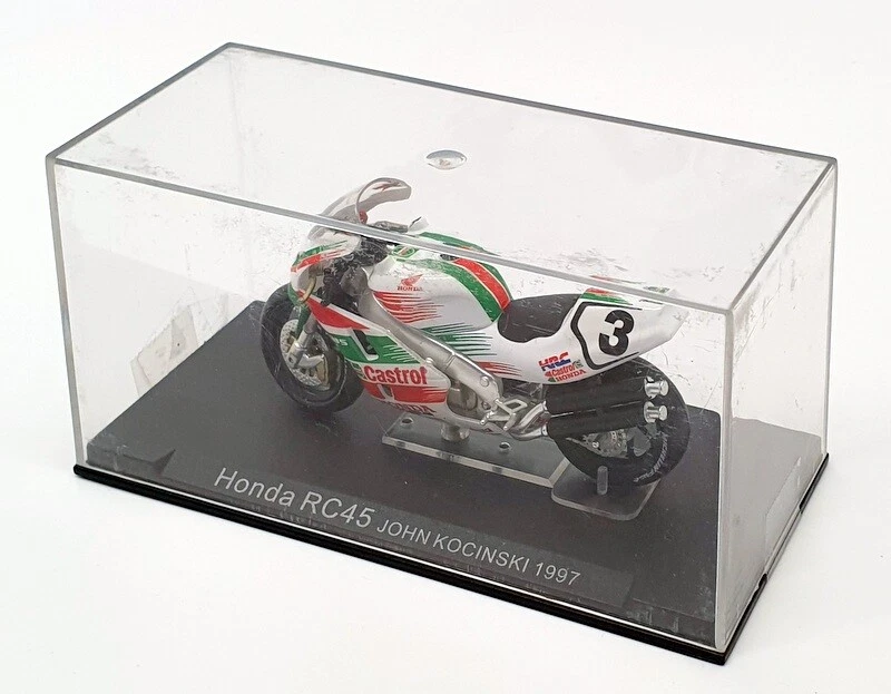 Ixo Models 1/24 Scale IB21 - Honda RC45 - #3 J.Kocinski - White