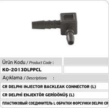 Delphi Common Rail Injector Leak Off Connector 1 Way