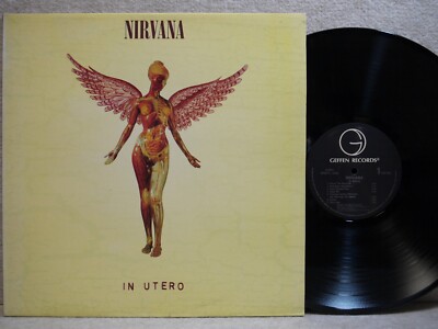 Nirvana In Utero 13tracks 1993 Korea LP Picture & Lyric W/Insert