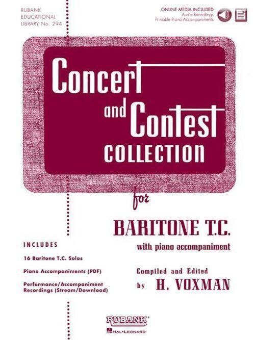 Thumbnail - Concert And Contest Collection For Baritone T.c. (book/online Media) |