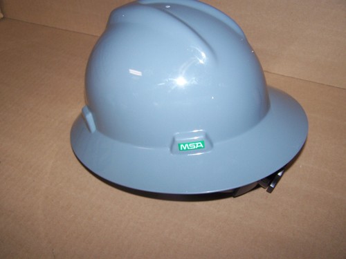 Msa Safety 475369 V-Gard Full Brim Hard Hat Slotted Type 1 Class E NEW OLD STOCK - Picture 6 of 6