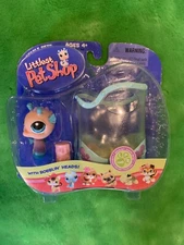 LITTLEST PET SHOP #142 SEAHORSE WITH AQUARIUM NEW NIB HTF RARE LPS