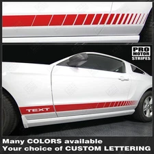Ford Mustang Rocker Panel Strobe Side Stripes Decals 2015 2016 2017 Pro Motor