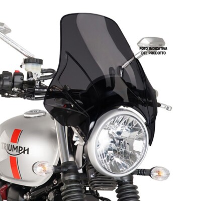 UNIVERSAL DOME PLUS PUIG FOR TRIUMPH SCRAMBLER 400 X 2024 DARK SMOKE 4620F