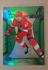 2023-24 UD TRILOGY LUCAS RAYMOND GREEN PARALLEL #’d 10/25 DETROIT RED WINGS SP