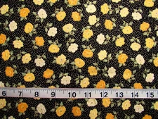1 yd 100% Cotton by Kathy Hall for Andover Fabrics Metallic Gold Outlined