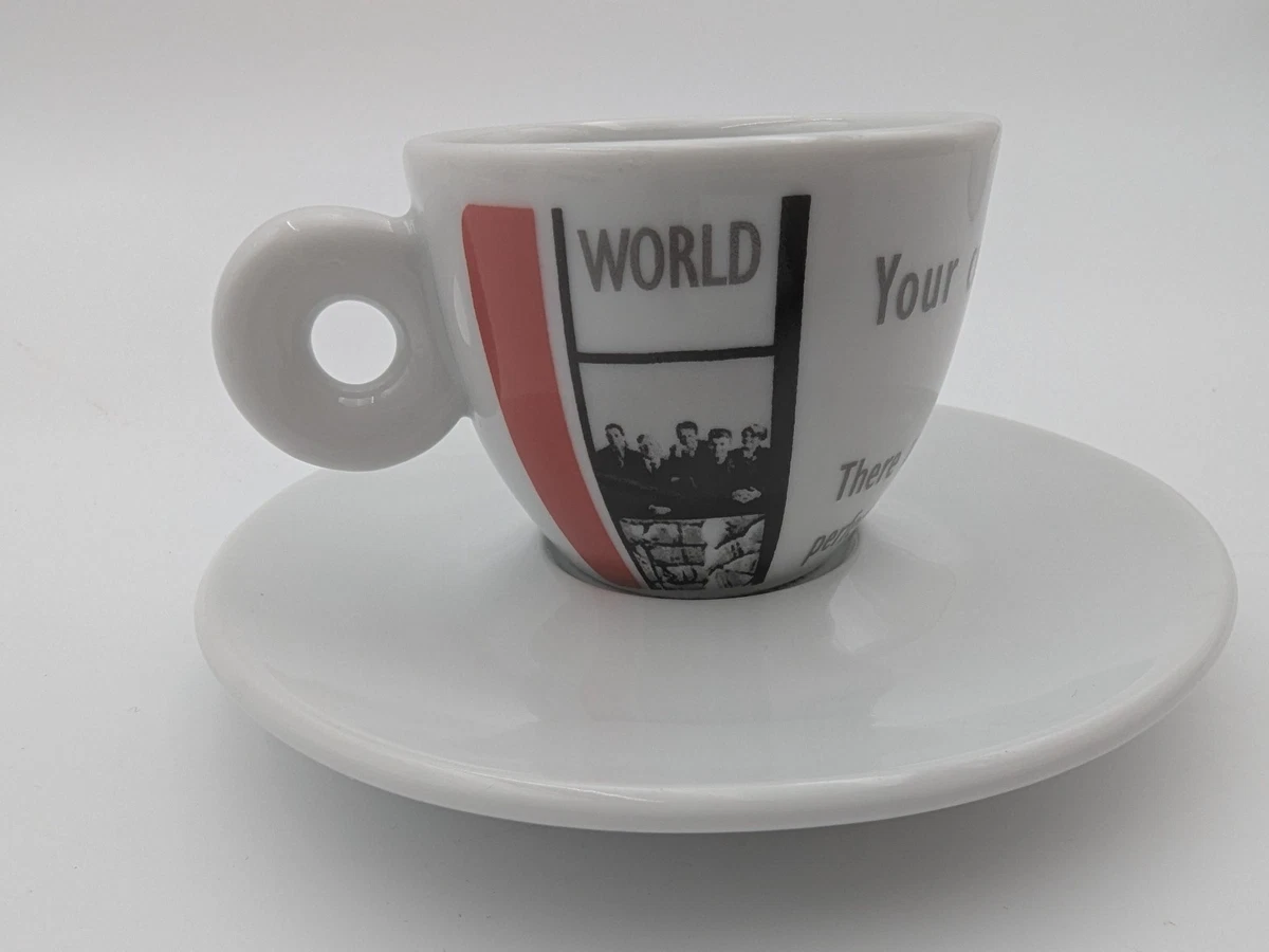 illy Collection 2002 NO WATER NO COFFEE Espresso Cup & Saucer 