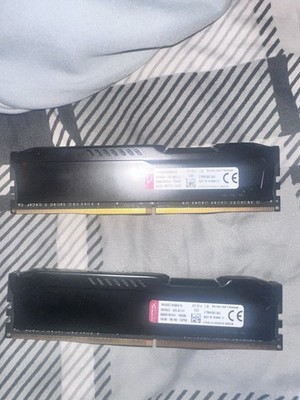 HyperX Fury DDR4 RAM 8GB Kit (2x4GB) Black Excellent 2133MHz HX421C14FBK2/8