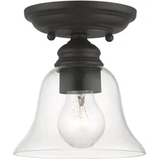Livex Lighting 46481-04 Moreland Semi-Flush Mount Black