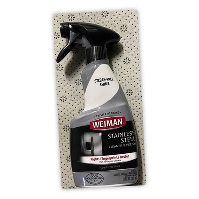 Weiman Stainless Steel Cleaner & Polish, 12 FL OZ