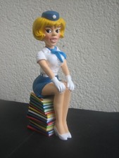 Grande figurine statuette résine Natacha 14 cm / Walthéry Dupuis / Neuf en boite