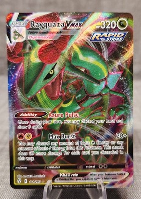 Pokemon TCG Rayquaza VMAX 111/203 SWSH07: Evolving Skies Holo Nice !