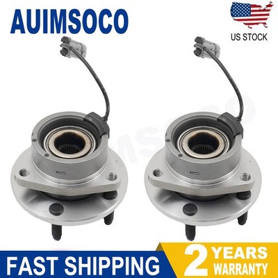Pair ABS Models 5 LUG Cubo Rodamiento Rueda Delantero For 2004-2007 Saturn Ion