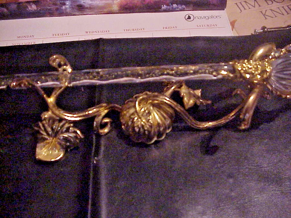 Varita mágica y soporte Franklin Mint Cenicienta Hada Madrina Chapado en oro 24K Foto 4 de 4