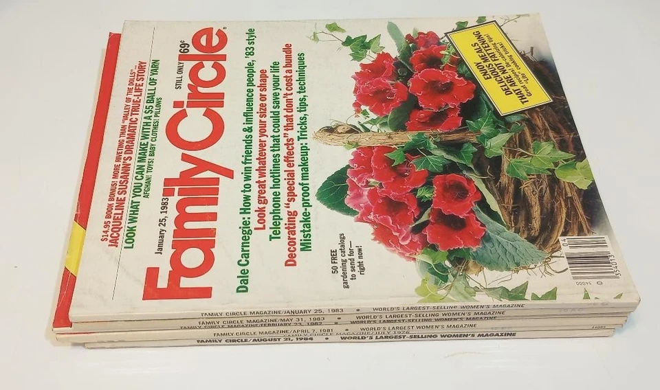 Vintage Family Circle Magazine Lot of 6 Mixed Month's and Year's - Image 3 of 4