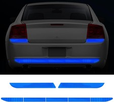 7 Pcs Auto Strong Reflective Stickers Includes Car Bumper Reflective Blue