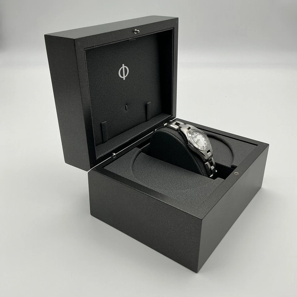 Потрясающий женский циферблат Baume & Mercier Linea 65690 из нержавеющей стали, швабры и бриллиантов - Изображение 3 из 4