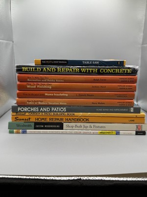 Assortment of 11 Home Improvement DIY Books Carpentry Plumbing Remodeling
