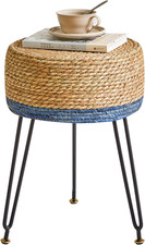 Pouf Sgabello Ottomane, Ottomano Poggiapiedi Con Gambe in Metall, Sgabello in Se