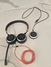 Jabra Evolve 40 Stereo USB Headset HSC017 6399-823-109 w/ ENC010 Adapter