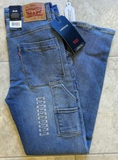 Levi  s Carpenter Regular Taper Jeans Adjustable Waistband Boys 14 27x29 NWT