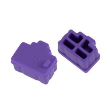 20pcs RJ45 Silicone Protectors Ethernet Hub Port Anti Dust Cap Cover, Purple