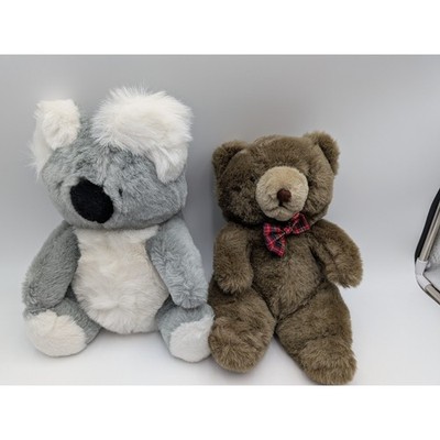 Cuddle Wit Gray Koala Brown Bear Plush Lot 11 Inch Childhood Creations Stuffed