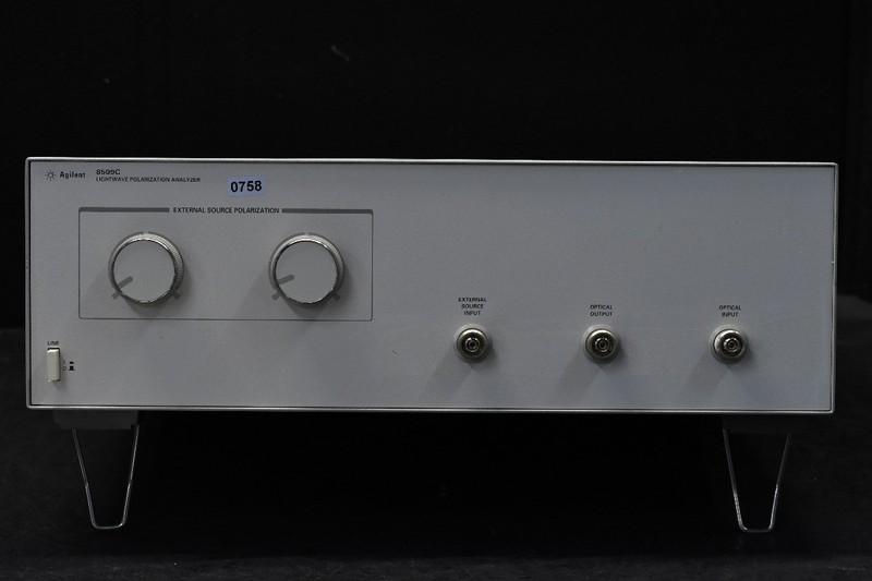 HP Agilent Keysight 8509C Lightwave Polarization Analyzer