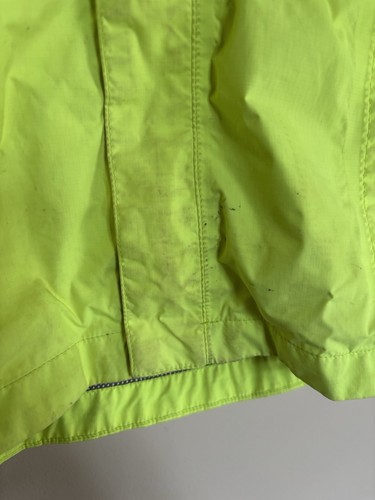 The North Face Boys Hyvent Rain Hooded Jacket XS Neon Green Size 6 CS/TP Stained - Picture 8 of 17
