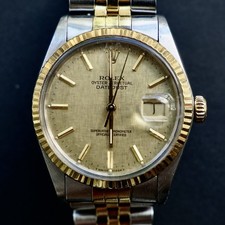 Rolex Datejust 36 Two-Tone Linen Dial | Ref. 16013 | Jubilee | Vintage (1987)