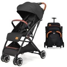 INFANS Lightweight Baby Stroller, Compact Infant with One-Hand Fold, Travel S...