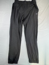 Champion Men  s Jersey Pants Gray L Side Pockets Lightweight NWT