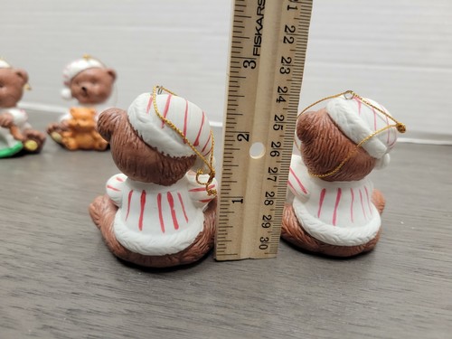 Vintage Adorable Set of Christmas Bears Figurines RARE SIMSON GIFTWARE TAIWAN - Picture 19 of 24