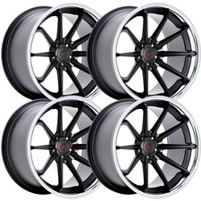 Set-4 Ferrada Fr4 20x9 5x120 Black Chrome 35mm Wheels Rims 20 Inch