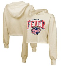 Women's Majestic Threads Cream Indiana Fever Circus Shot Drop Shoulder Tri-Blend